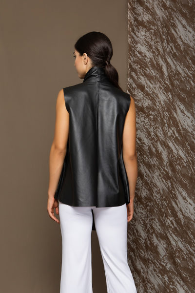 4 Leather Sleeveless Jacket TV0012